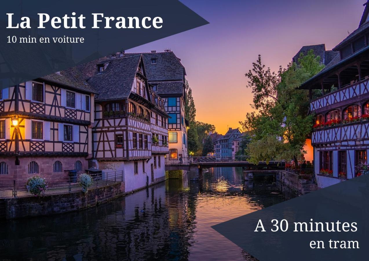 Appartement Le Zénith - GOLDEN TREE - Parking privé&WIFI - 5 min Zénith de Strasbourg Extérieur photo